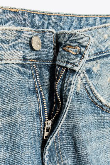 JEAN TRF BAGGY REPLIÉ TAILLE MI-HAUTE - Bleu de Zara - Image 7