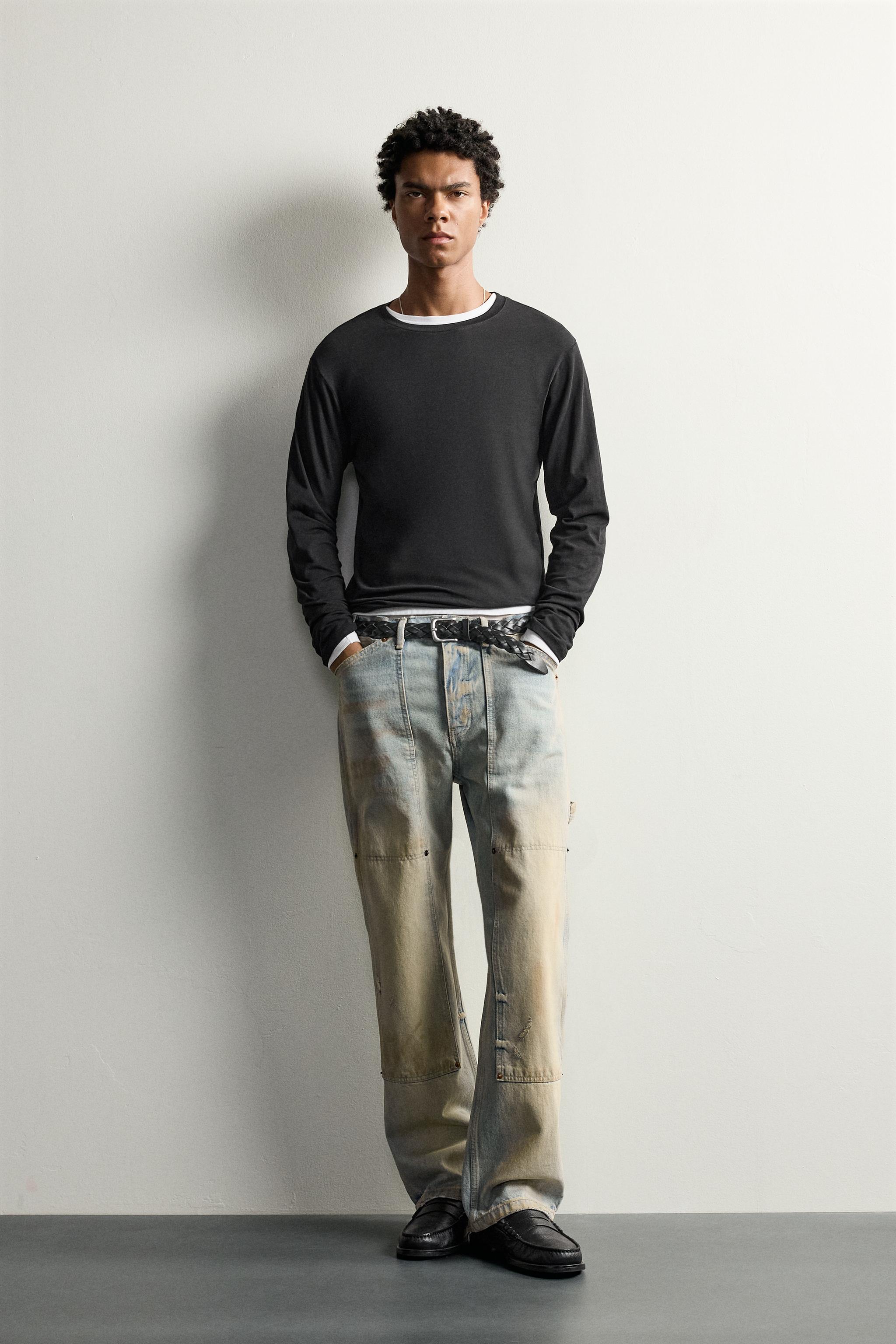 PANTALON CHARPENTIER DÉLAVÉ EFFET VINTAGE