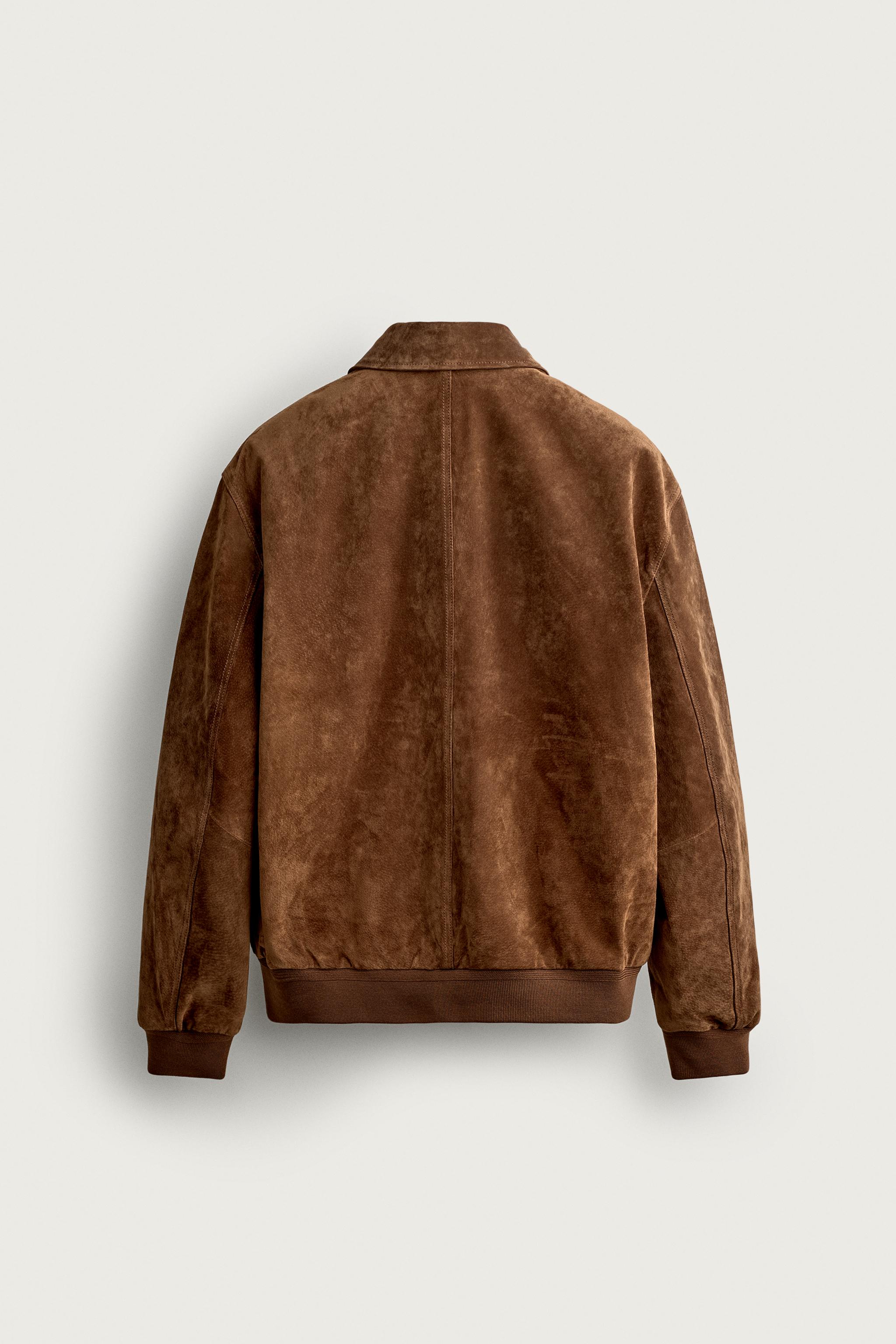 SUEDE LEATHER JACKET WITH POCKETS