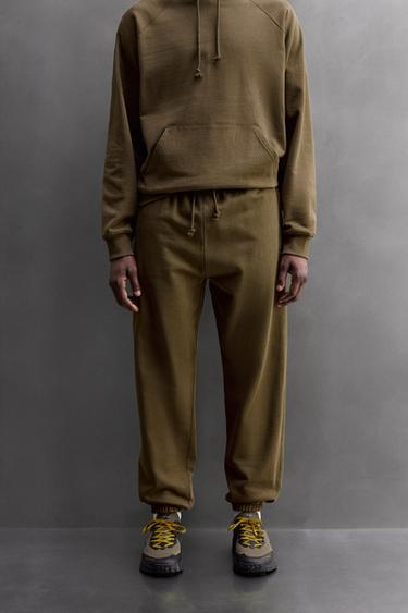 TRAINING JOGGING TROUSERS - Green by Zara