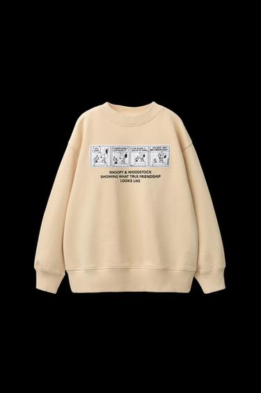 SNOOPY PEANUTS™ PATCH SWEATSHIRT - Butter by Zara