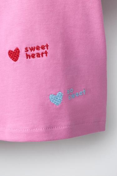 T-SHIRT BRODÉ - Rose de Zara - Image 3