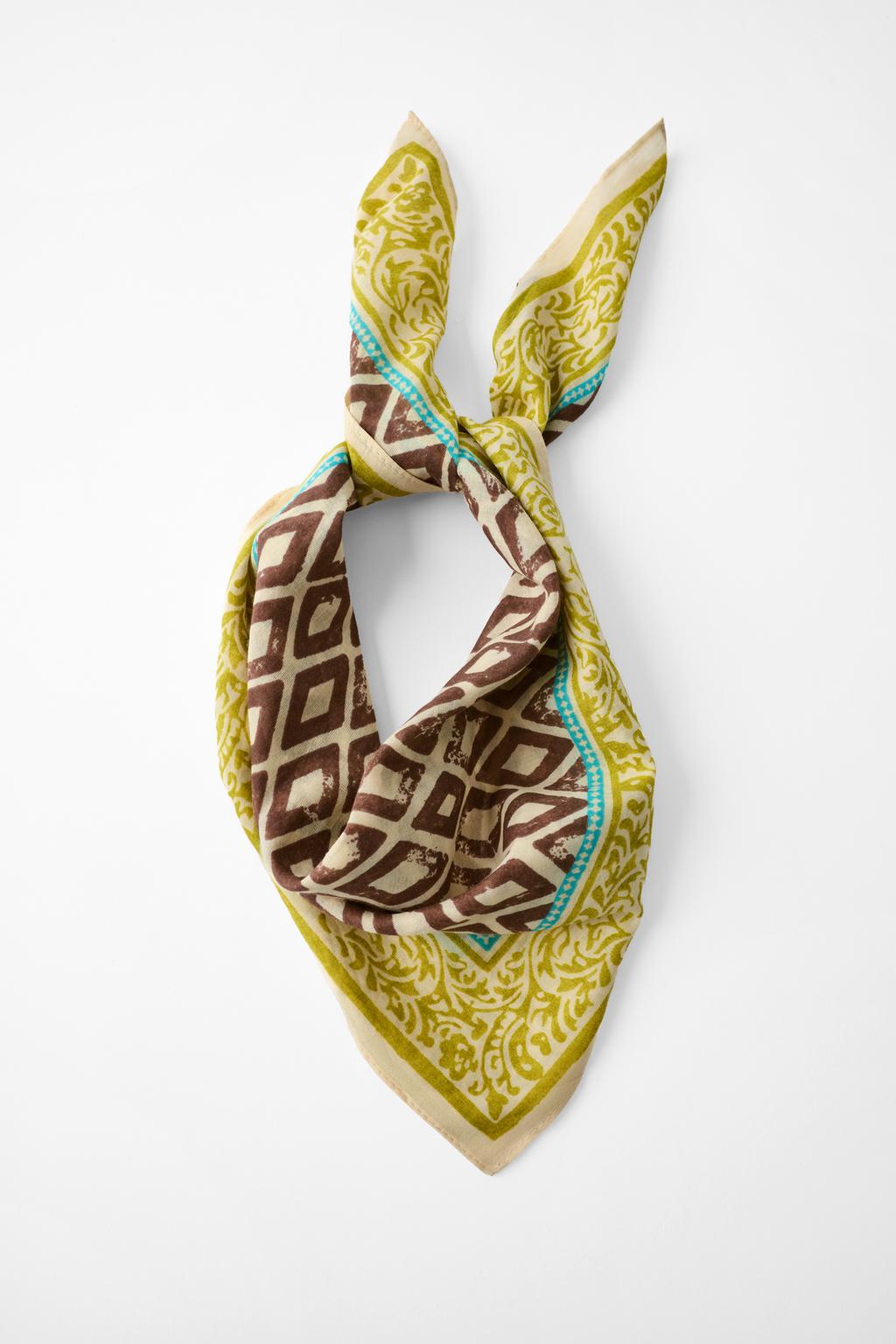 ARGYLE PRINT BANDANA