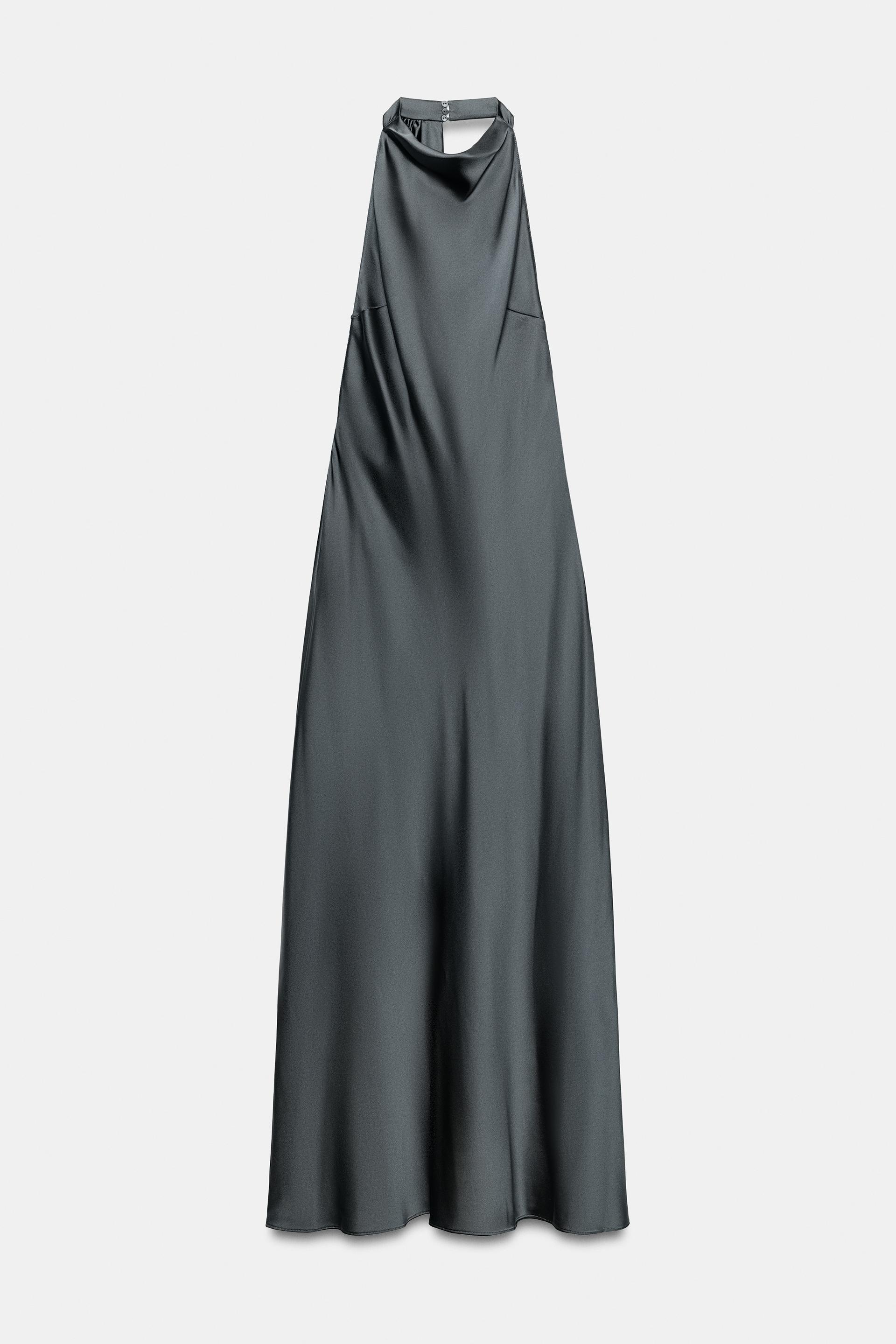 Satin Halter Dress