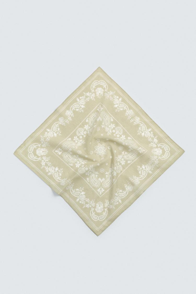 ZARA PAISLEY PRINT BANDANA