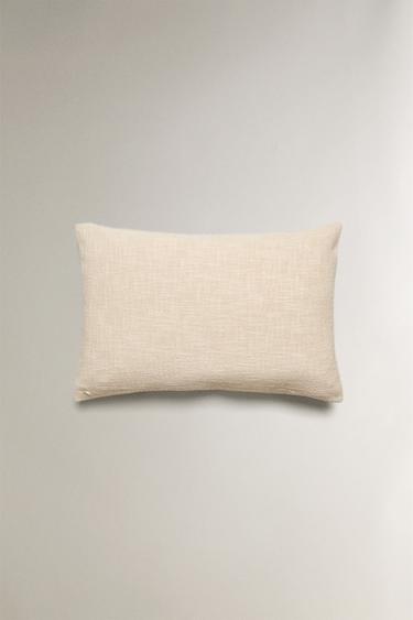 STRIPED CUSHION COVER - Ecru by Zara - Image 3