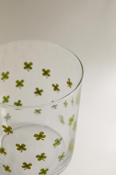 VERRE AVEC DÉCALCOMANIE - Vert de Zara - Image 2