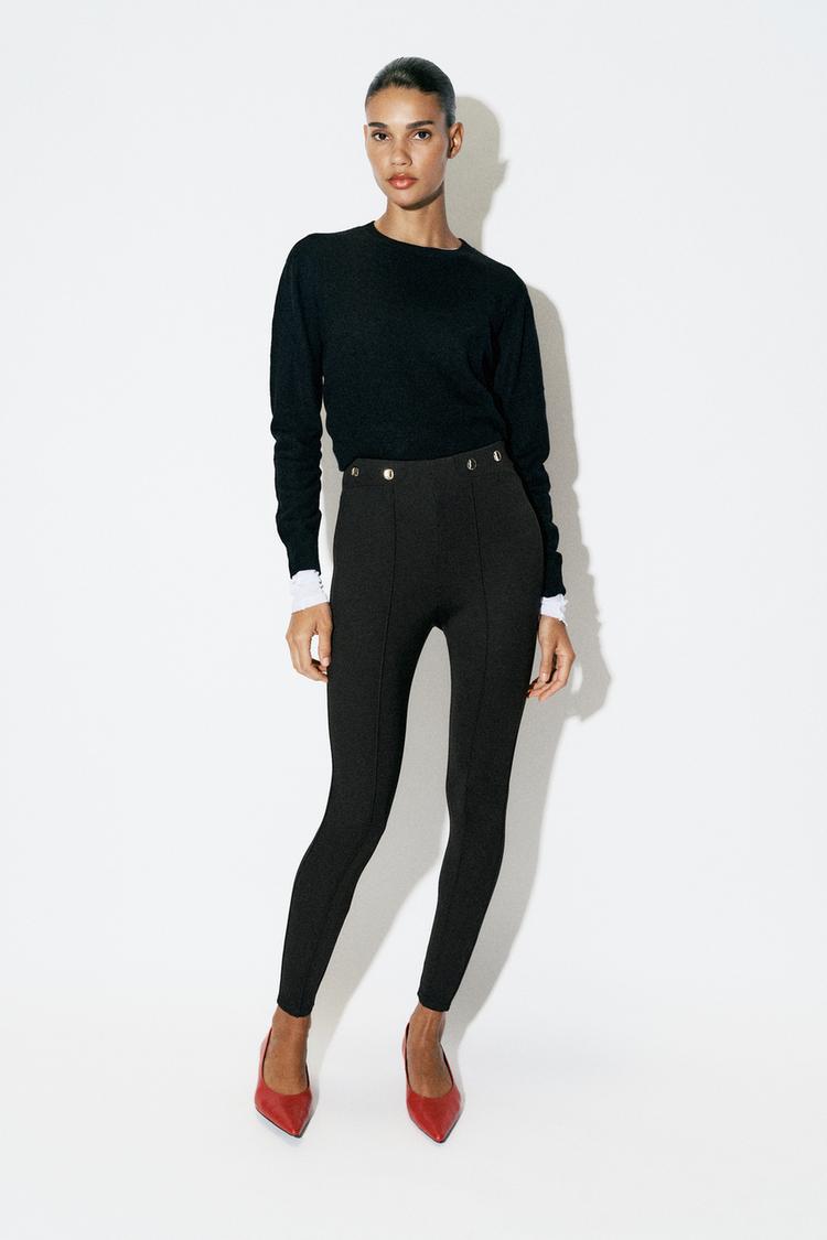 BUTTONED LEGGINGS