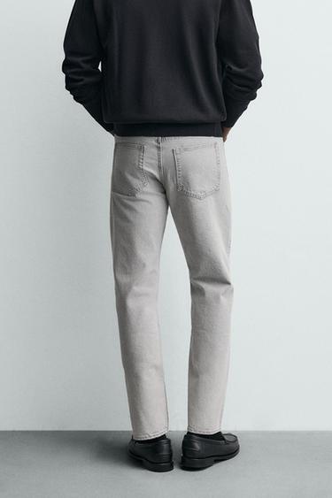STRAIGHT ANKLE FIT JEANS - Grey by Zara - Image 2