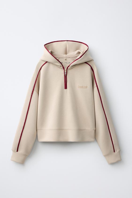 SUDADERA CAPUCHA VIVO CONTRASTE - Arena de Zara - Imagen 0