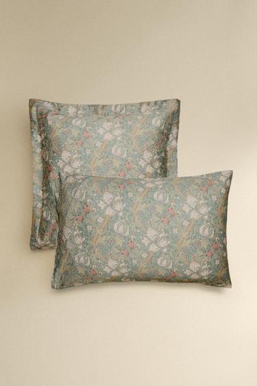 MORRIS & CO. COTTON SATEEN PILLOWCASE - Зелений Zara