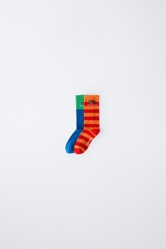 2-PACK OF MID-HEIGHT FRUIT OF THE LOOM™ SOCKS - Multicoloured by Zara - Image 0