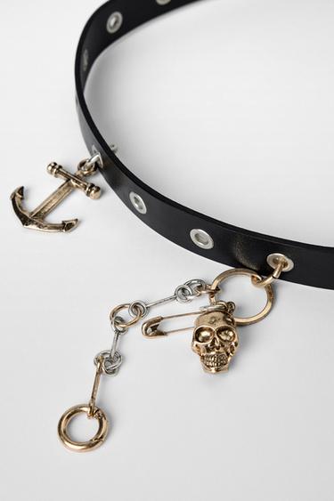 CEINTURE EN CUIR À CLOUS ET  CHARMS KATE MOSS X ZARA - Noir de Zara - Image 5