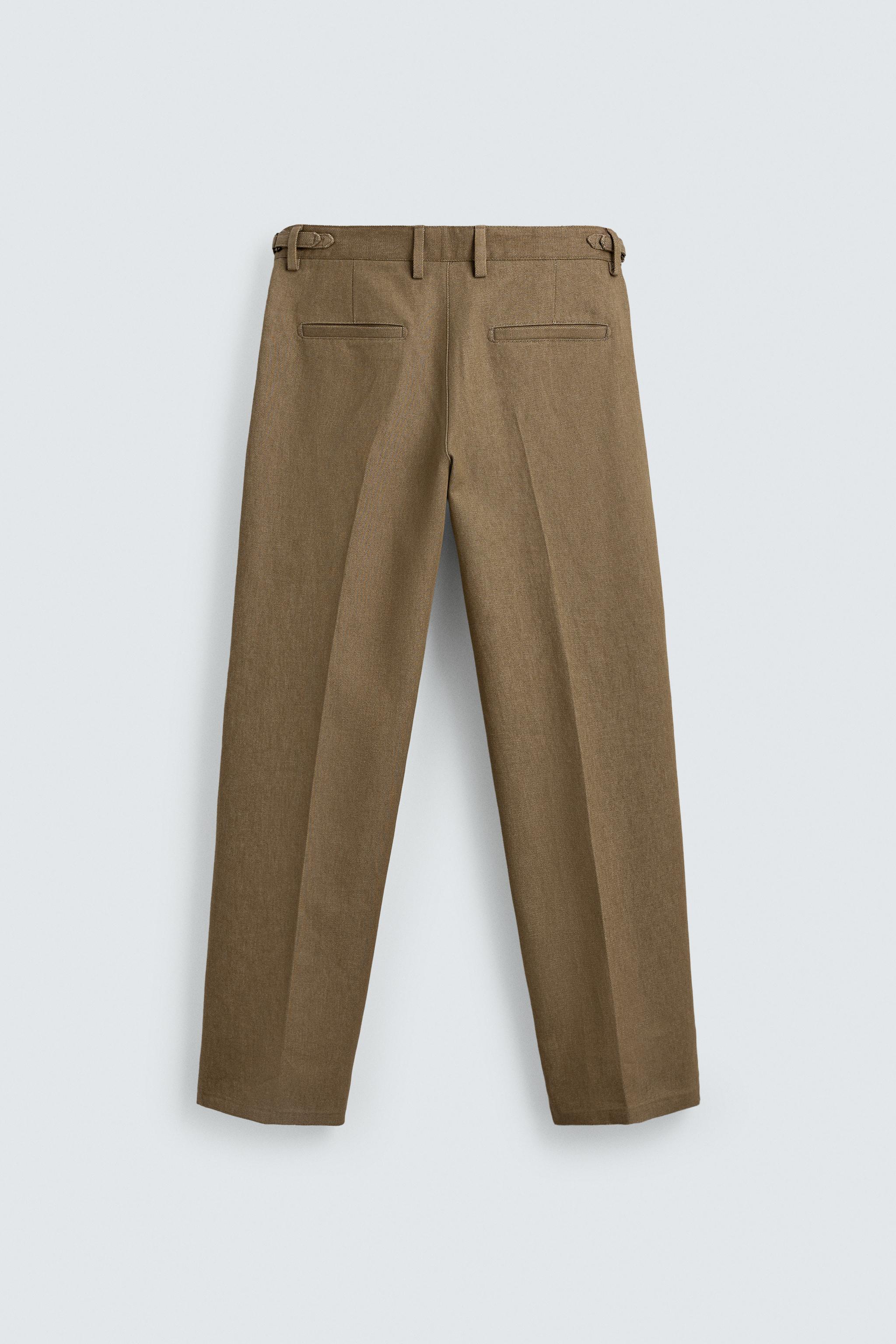PANTALON STRAIGHT FIT À PASSANTS
