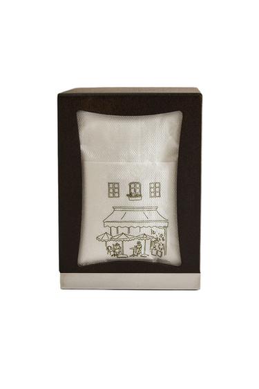 COFFEE NAPKIN HOLDER AND NAPKIN SET - Brown by Zara