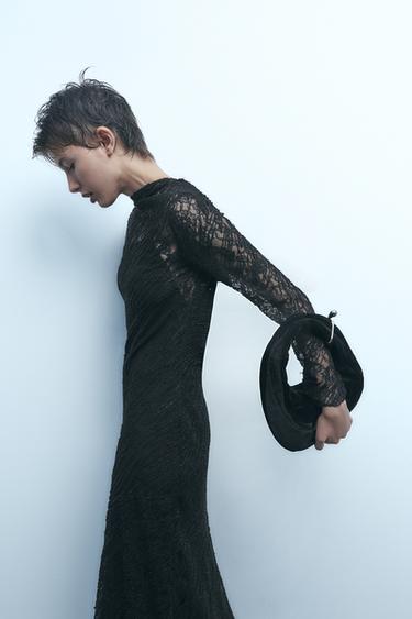 СУМКА-МЕШОК ИЗ БАРХАТА — Черный от Zara — изображение 0