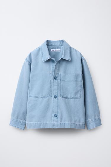 CANVAS OVERSHIRT - Blue by Zara - Image 0