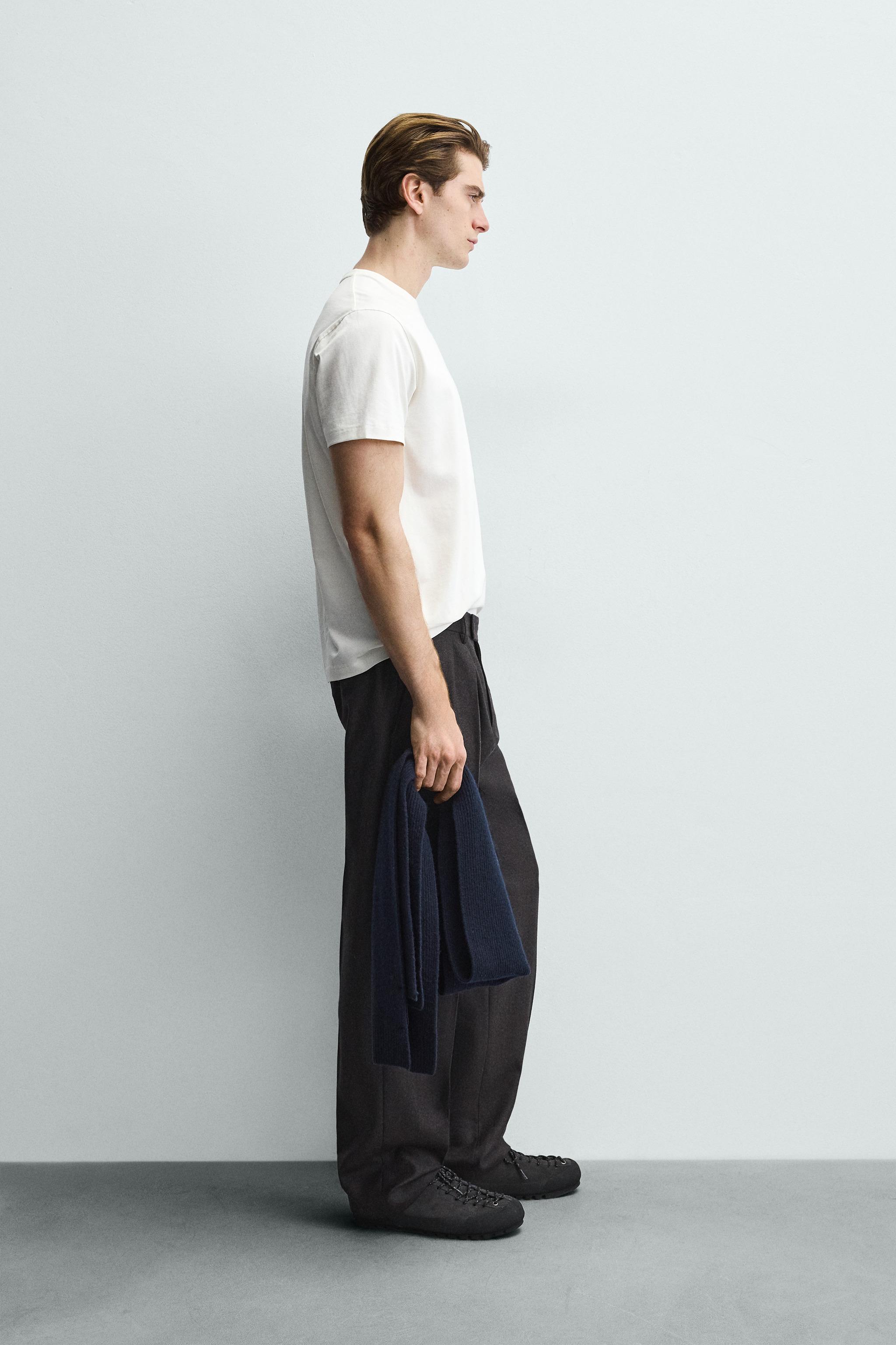 Zara BASIC MEDIUM WEIGHT T-SHIRT /02 görsel 4