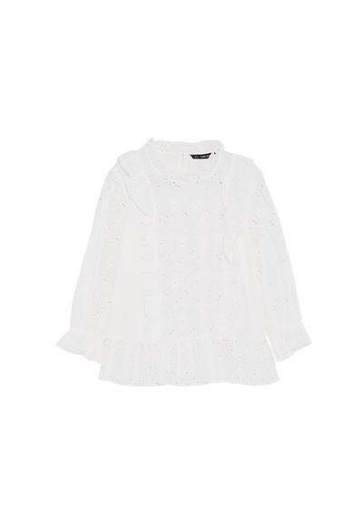 EYELET EMBROIDERED BLOUSE
