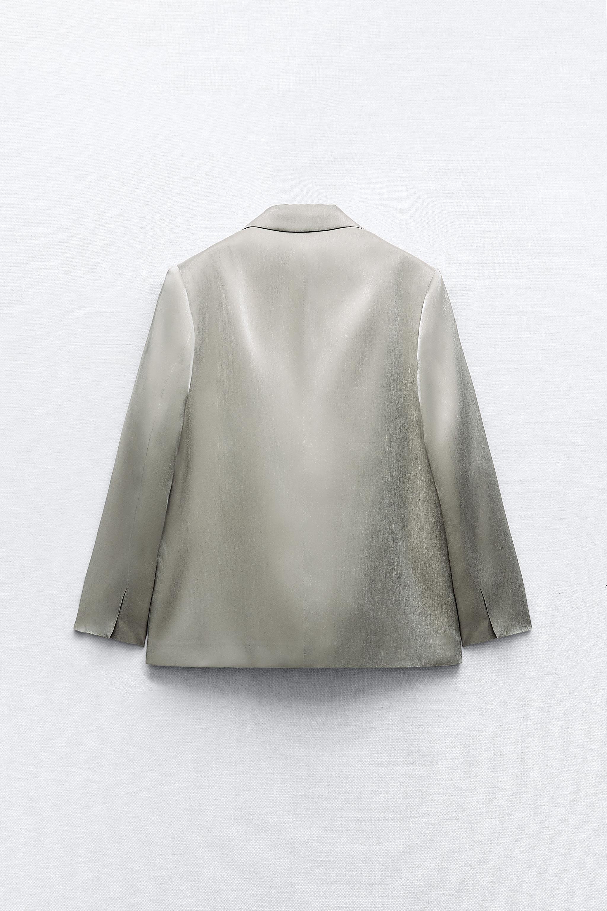 Zara clearance silver blazer