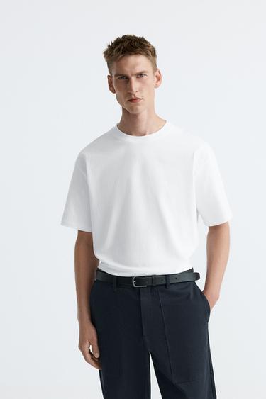 CAMISETA BÁSICA HEAVY WEIGHT - Blanco de Zara