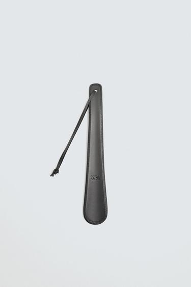 Zara 皮革鞋拔 - 黑色