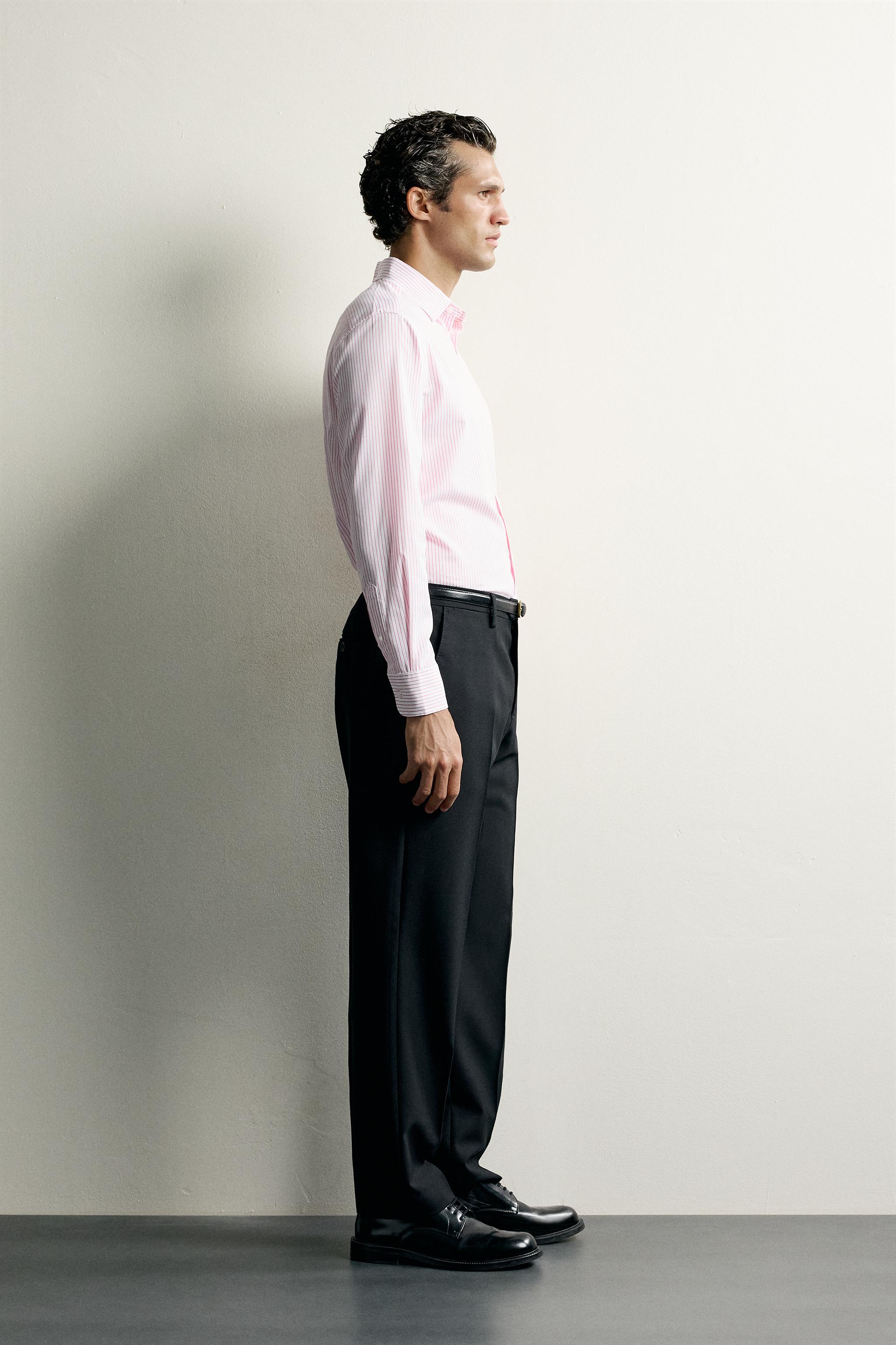 CHEMISE COUPE REGULAR STRUCTURÉE