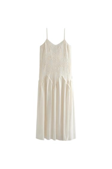 CAMISÓN BORDADOS - rosa claro de Zara