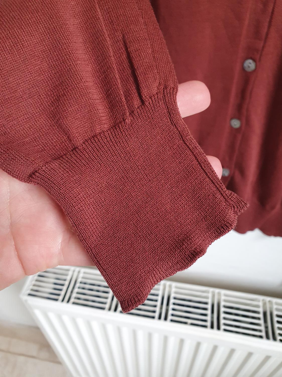 PLAIN KNIT CARDIGAN WITH SILK - Image 4
