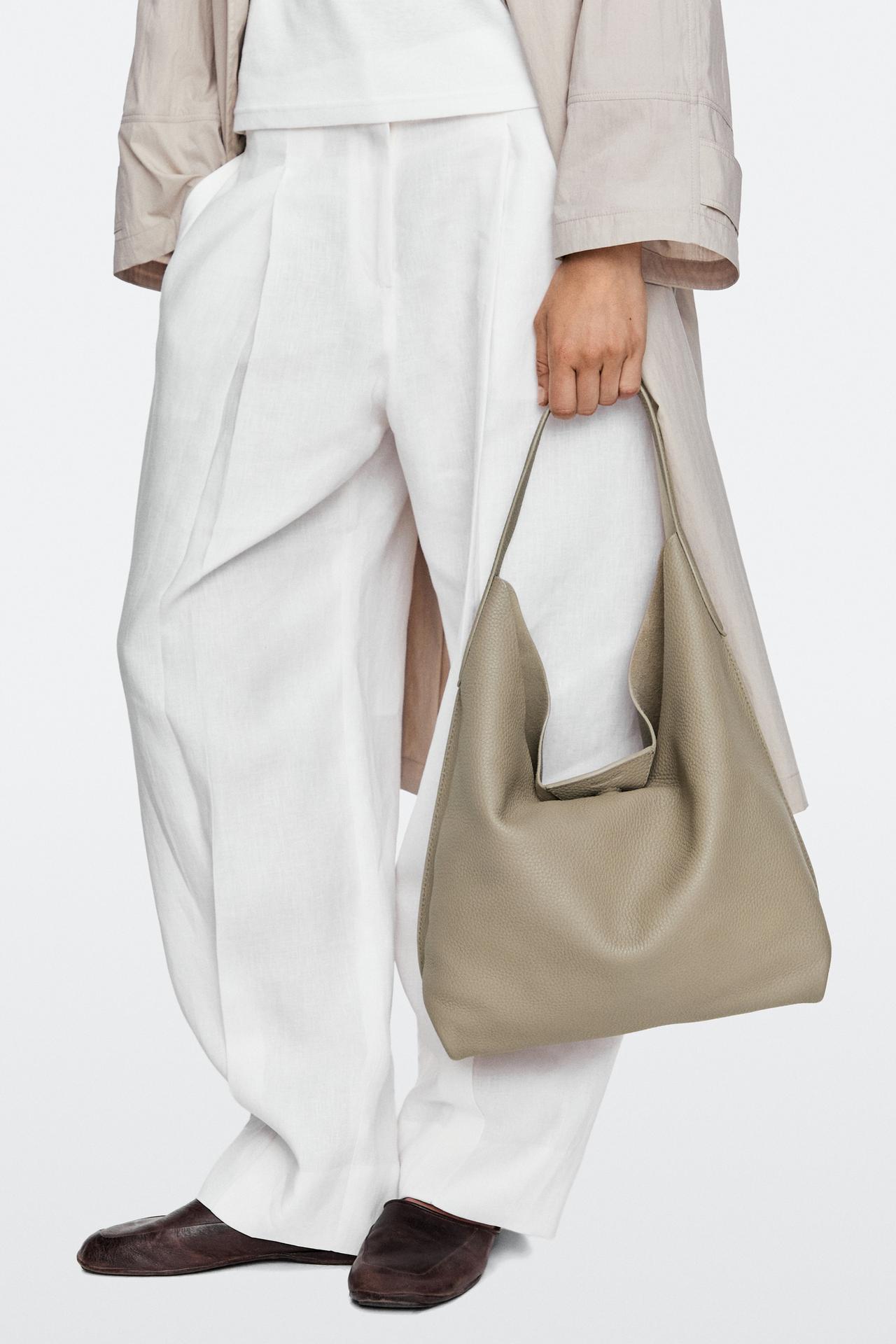 Medium nappa leather shoulder bag — Black gold