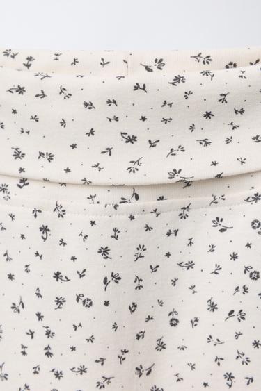 FLORAL BODYSUIT AND TROUSERS SET - Ecru by Zara - Image 5