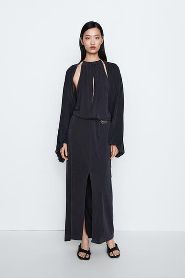 Zara Draped Bolero Top - STUDIO - Blue - Image 0