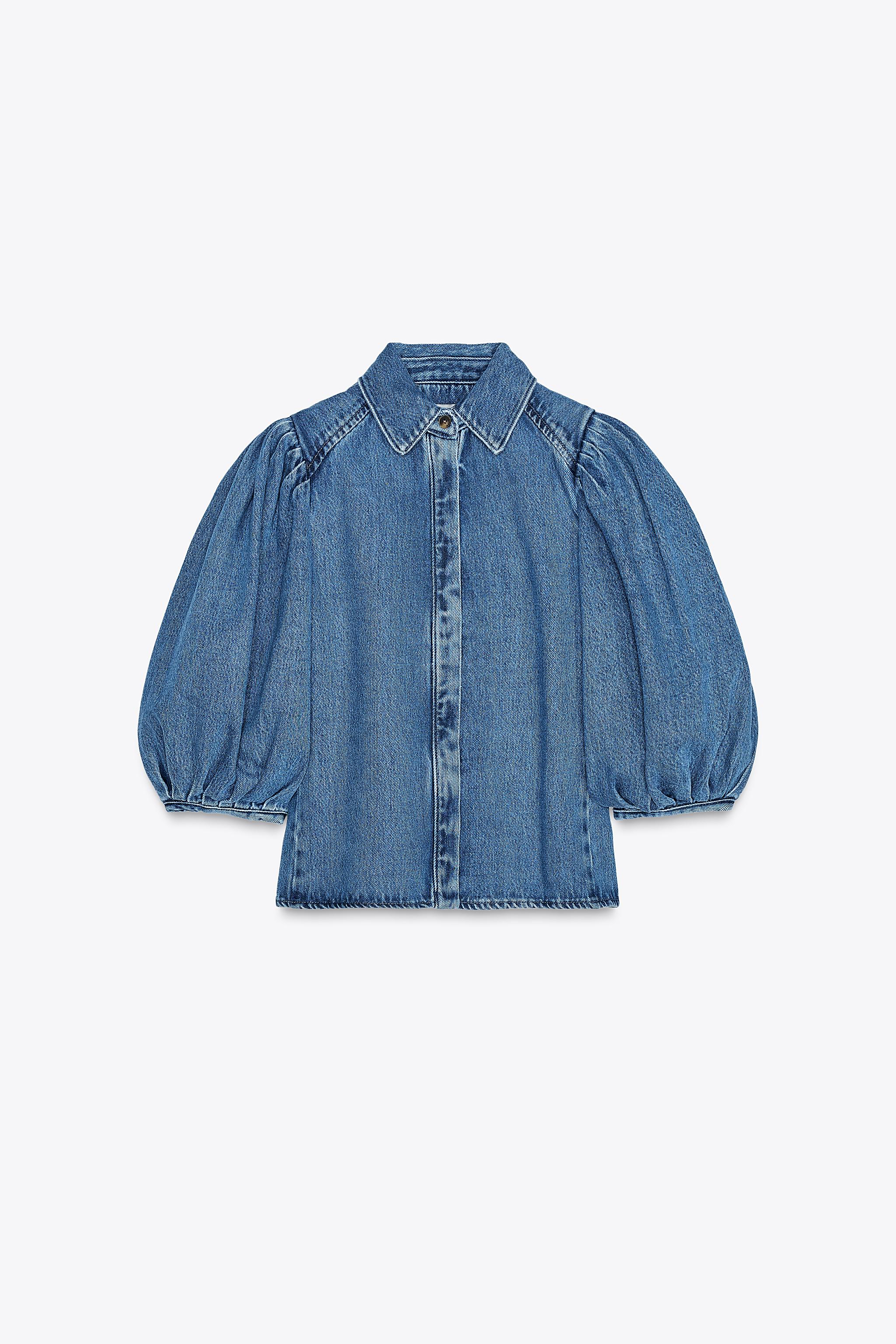 完売品 ZARA ZWコレクション デニムシャツ S新品タグ付き ZARA - 完売品 ZARA ZWコレクション デニムシャツ S新品タグ付き