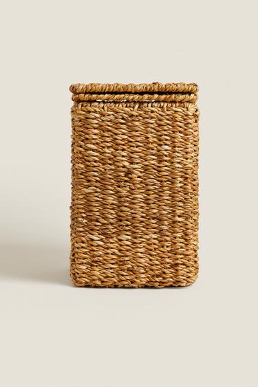 SQUARE BATHROOM BIN - Light beige by Zara