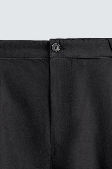 PANTALON PLIS COUPE DÉCONTRACTÉE - Bleu marine de Zara - Image 7