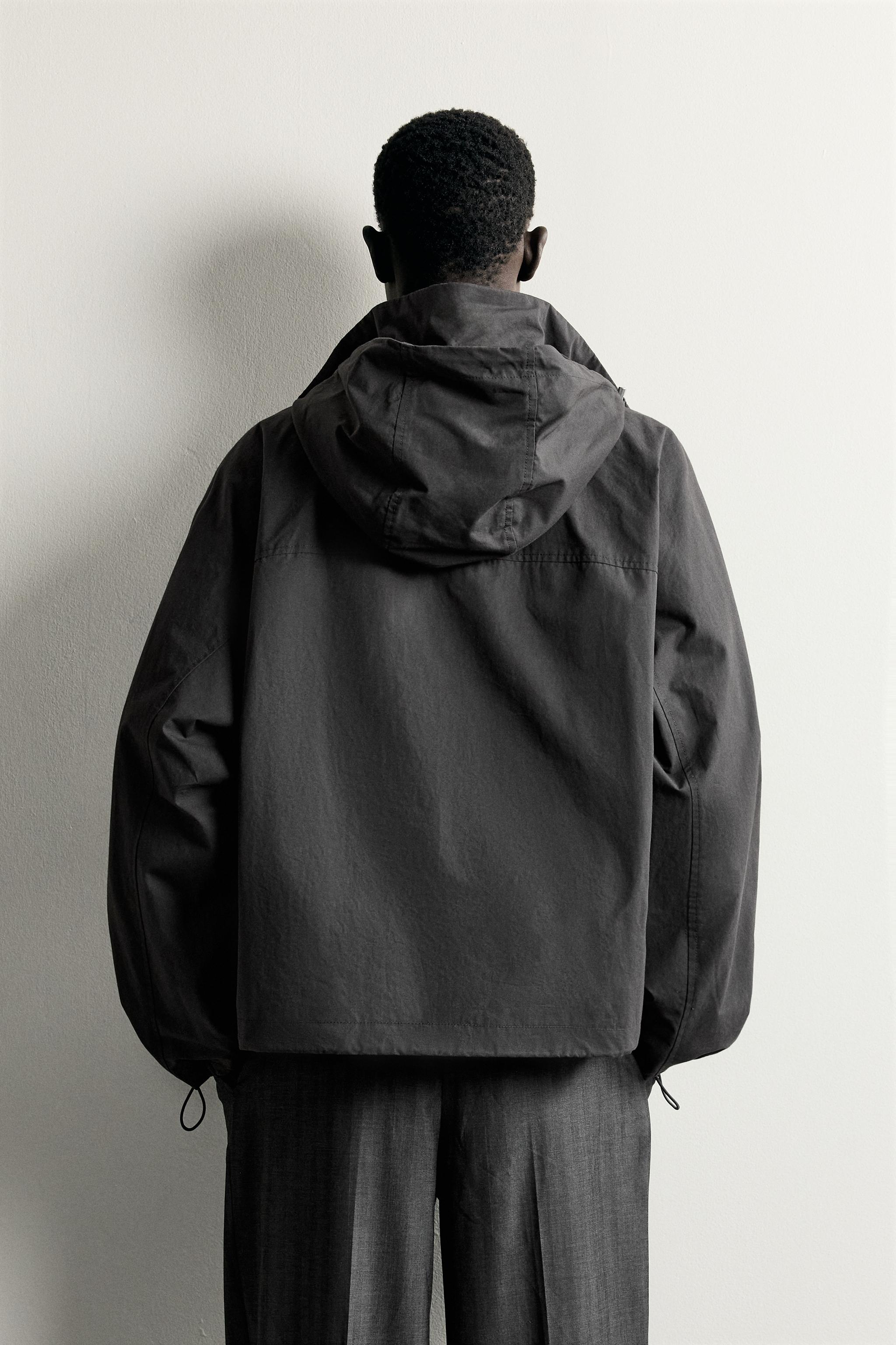 CROPPED TECHNICAL HOODIE JACKET