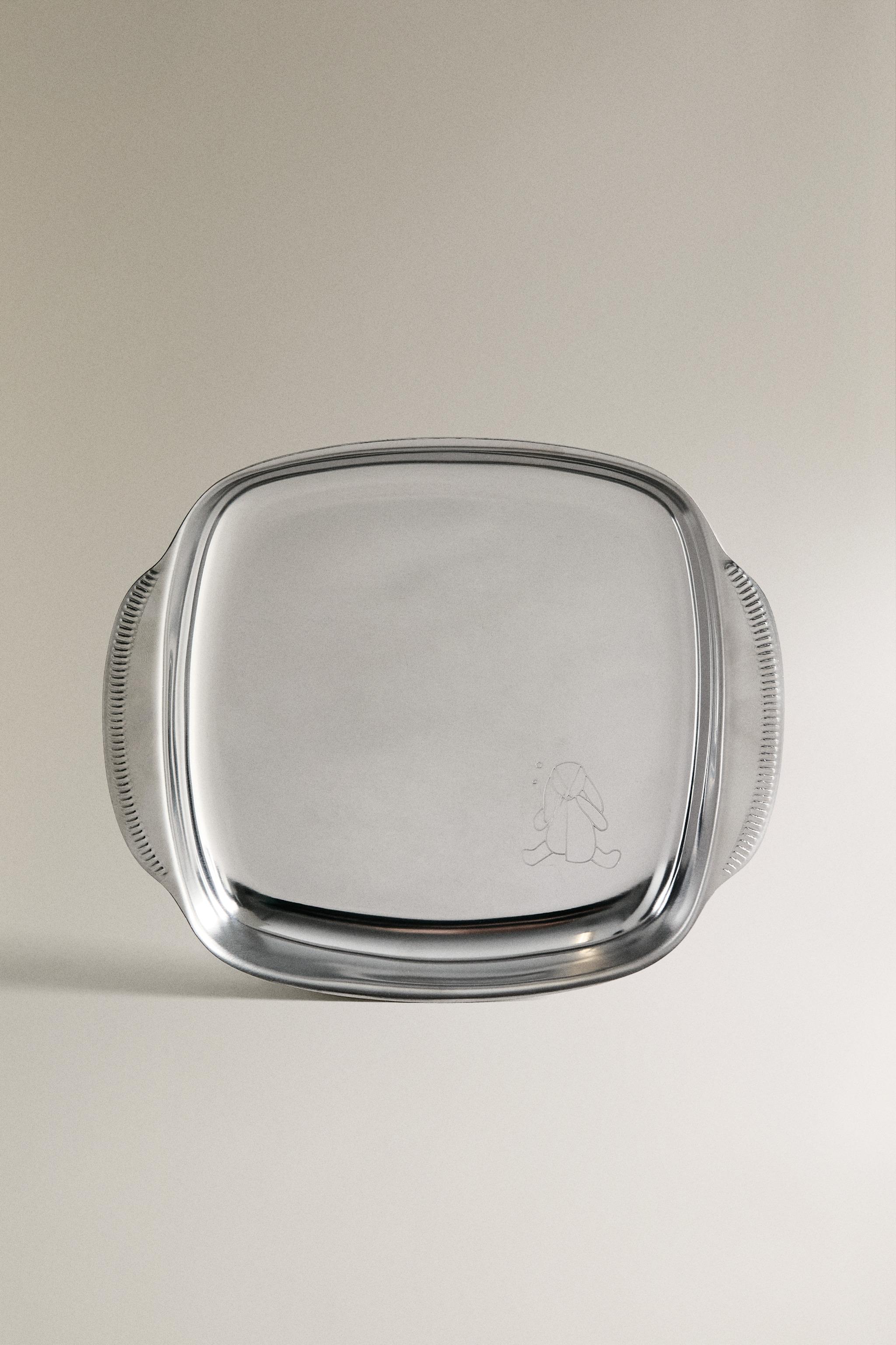 KIDS METAL RABBIT PLATE