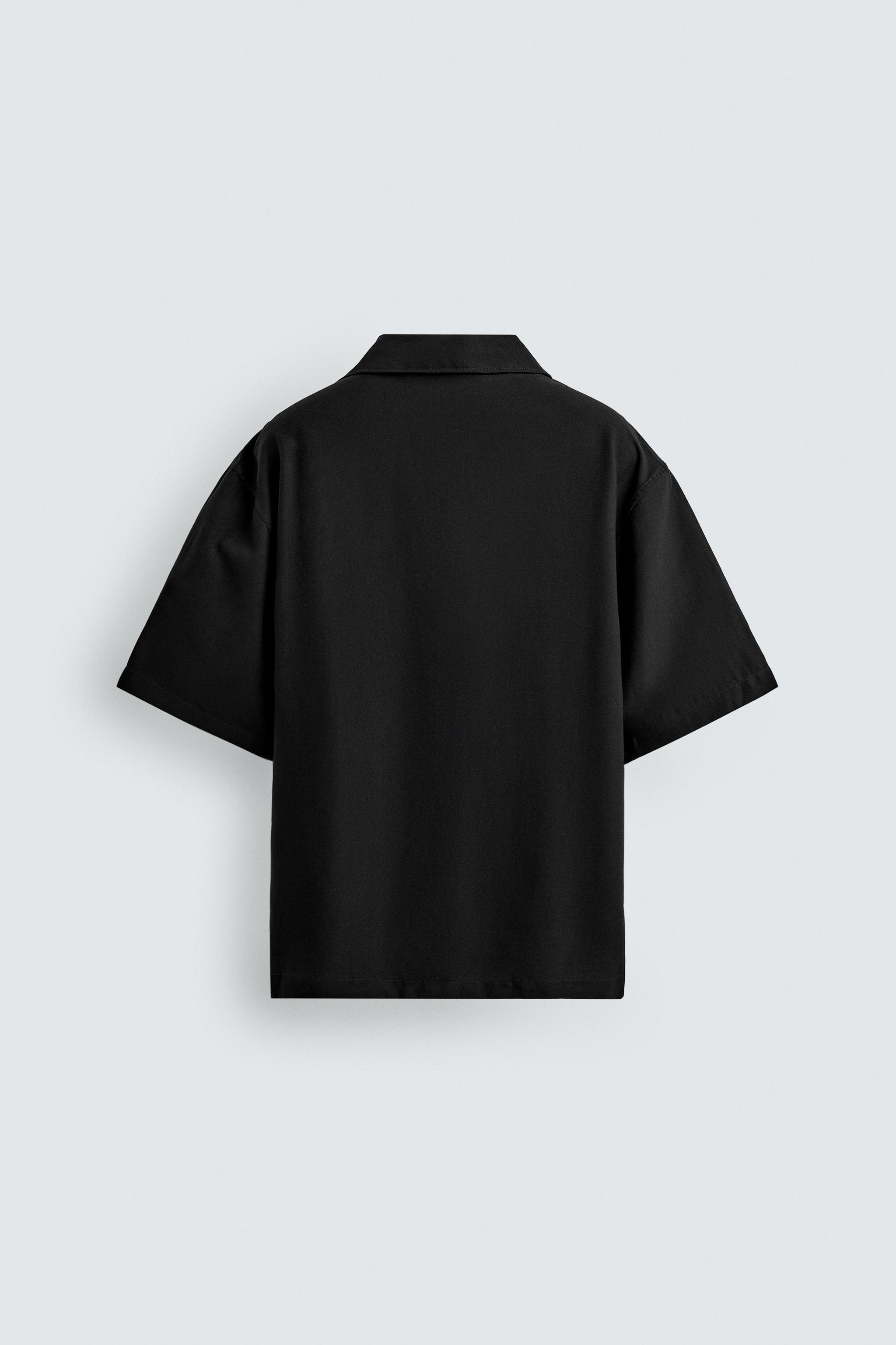 RELAXED FIT FLOWY POLO SHIRT