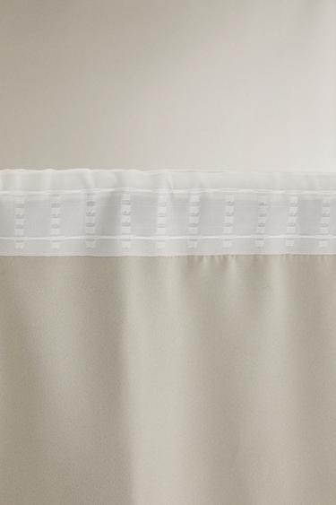 WHITE BLACKOUT LINEN CURTAIN - White by Zara - Image 5