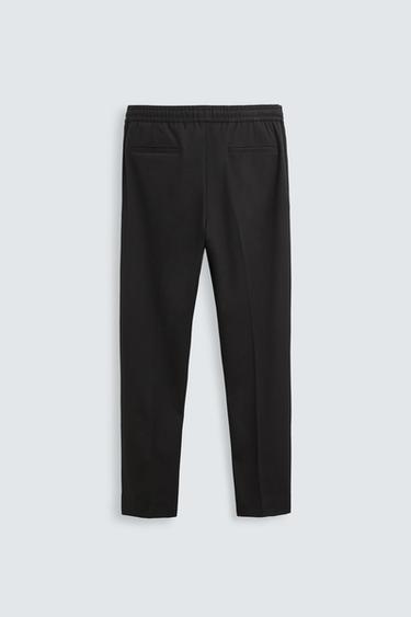 PANTALON JOGGER À TAILLE CONFORTABLE - Noir de Zara - Image 7