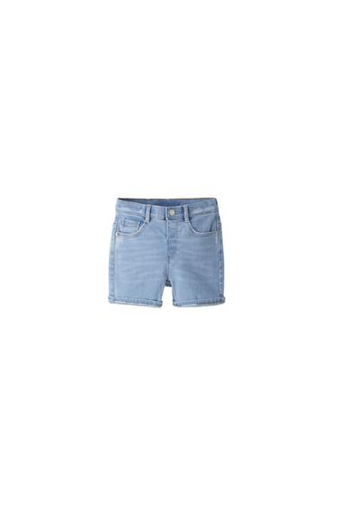 REGULAR FIT DENIM BERMUDA SHORTS