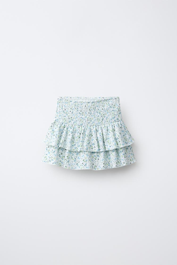 FALDA CON VOLANTES FLORAL 2