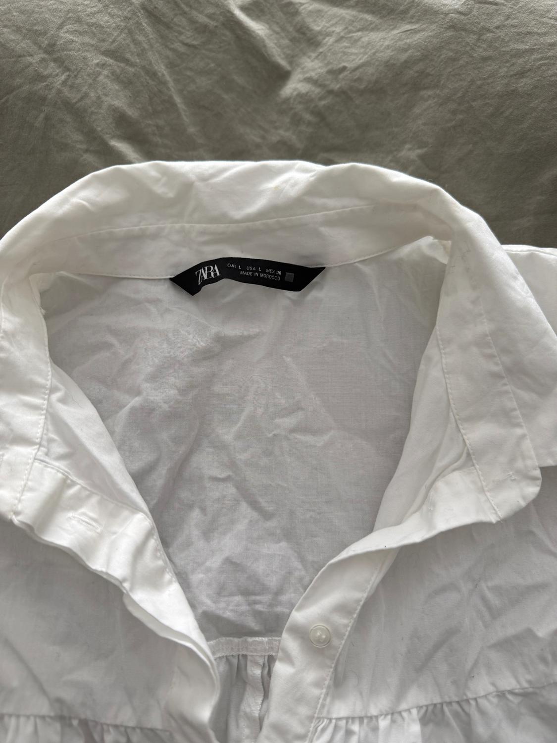 GATHERED POPLIN SHIRT - Image 3