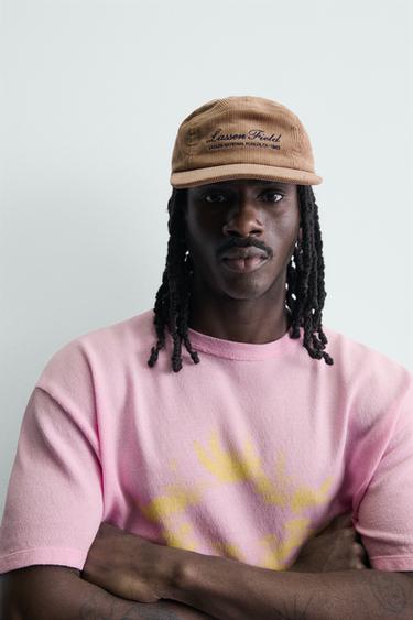 CONTRAST PRINT KNIT T-SHIRT - Pink by Zara - Image 4