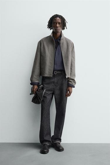 SOBRECAMISA PATA DE GALLO - Negro / Crudo de Zara - Imagen 0