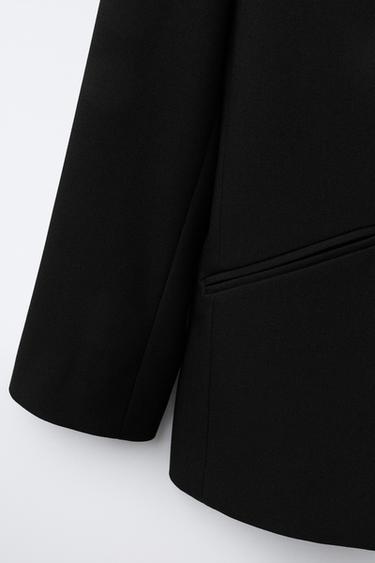 BASIC BLAZER - Black by Zara - Image 3