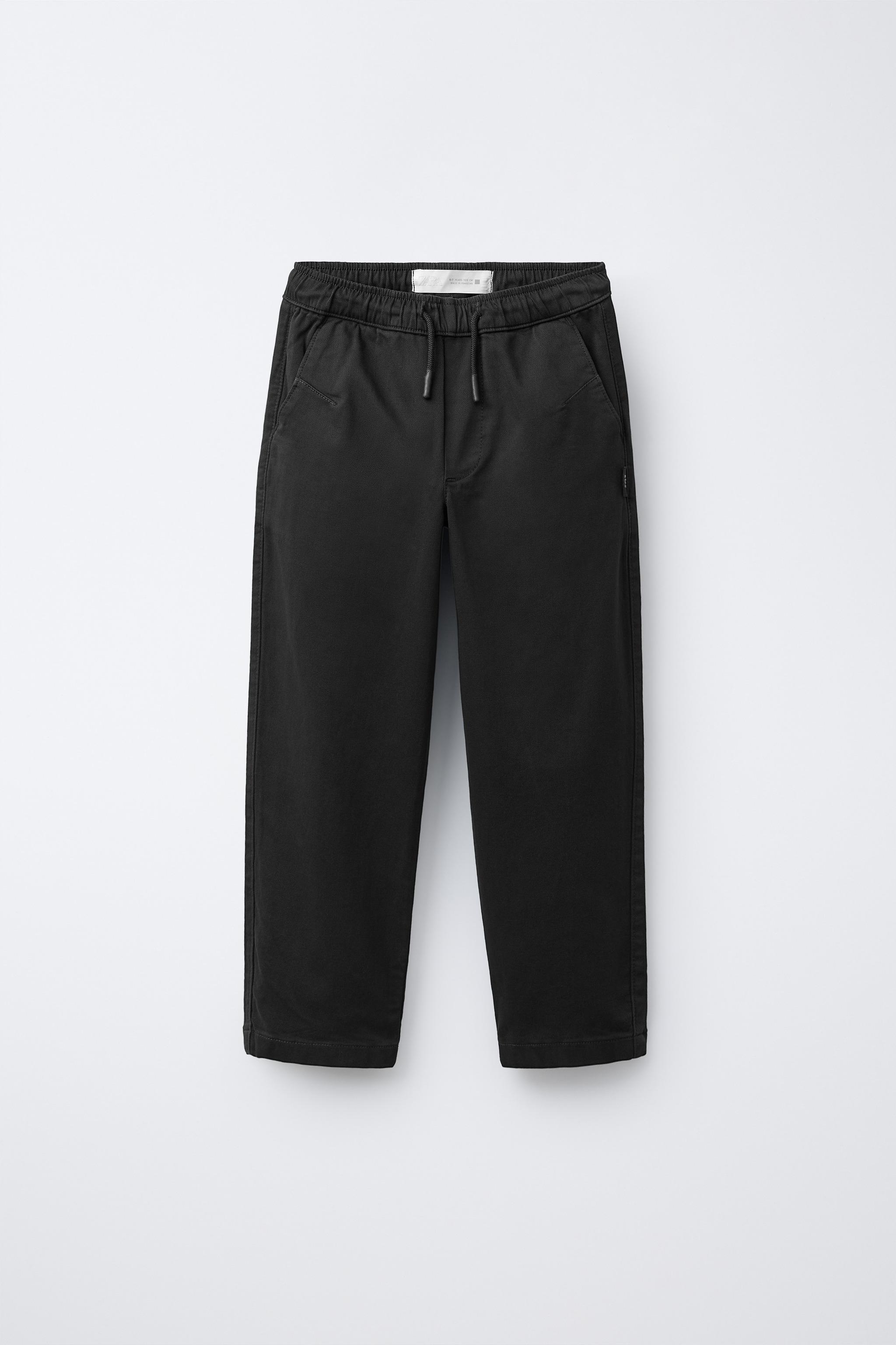 BASIC CHINO PANTS WITH LABEL