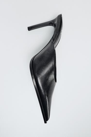 SAPATO DE SALTO TIPO MULES - Preto da Zara