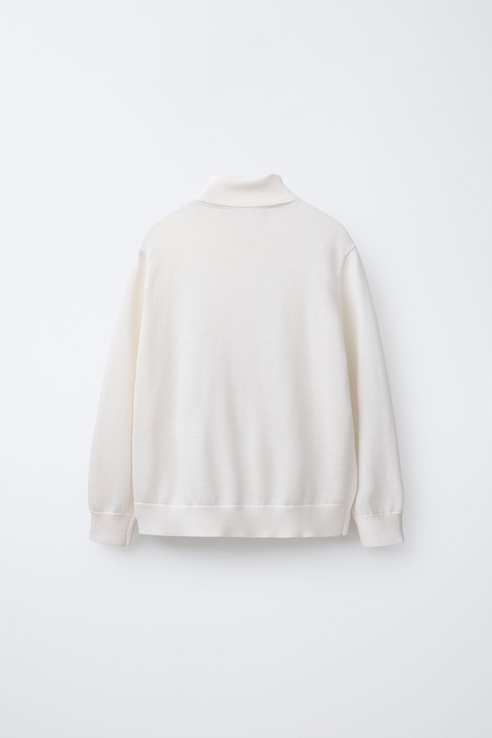 TURTLENECK KNIT JUMPER - Ecru | ZARA United States