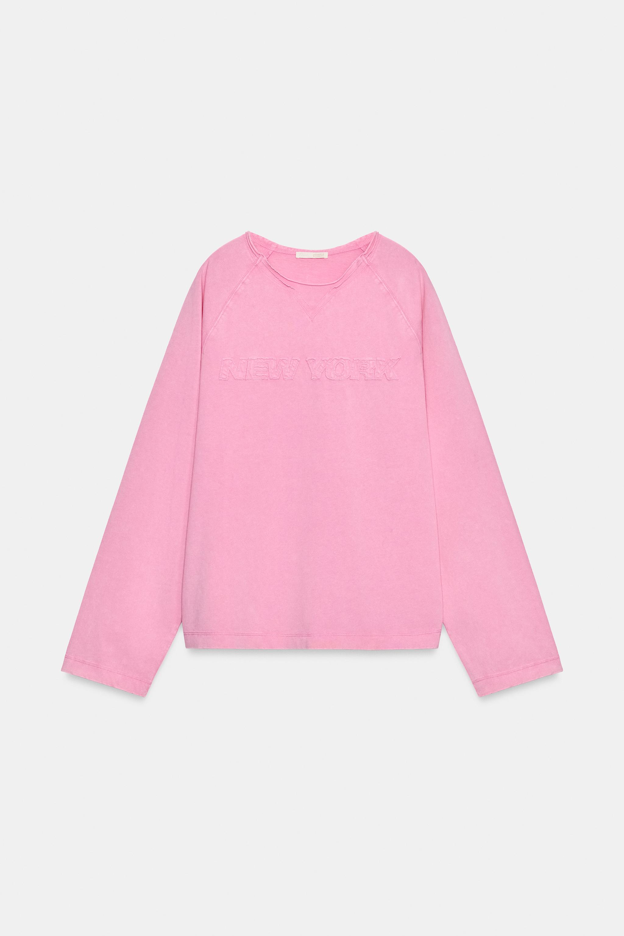 T-SHIRT EFFET DÉLAVÉ À BRODERIES